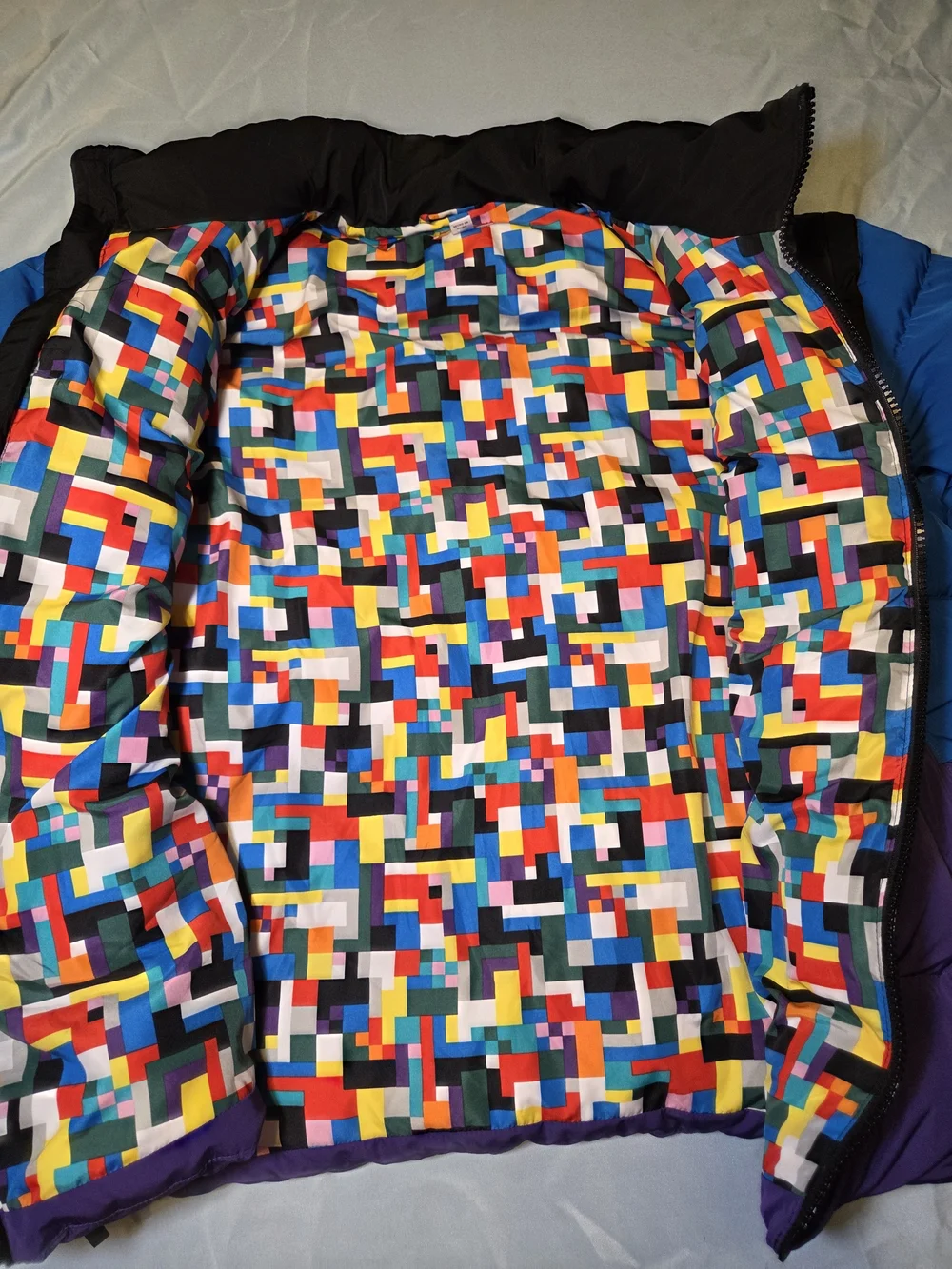 Lego Multicolor Geometric Print Puffer Jacket